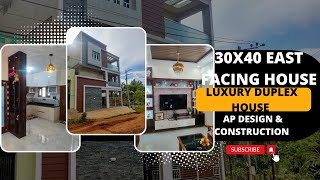 30x40 EAST FACING DUPLEX HOUSE  MAKALI COMPLETE HOME TOURKANNADA [upl. by Gravante]