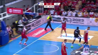 Fribourg Olympic vs Spinelli Massagno  Game Highlights [upl. by Rehpinnej]