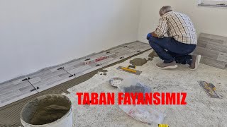 YENİ EVİMİZİN TABAN KALEBODURLARINI DÖŞEMEYE BAŞLADIK [upl. by Scully]