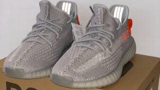 Adidas Yeezy Boost 350 V2 Tail Light Unboxing  Review  German Deutsch [upl. by Pen558]