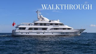 CRACKER BAY  4458M14603quot HAKVOORT Yacht for sale  Superyacht Walkthrough [upl. by Vershen]