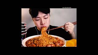 Spicy Noodles Eating Challenge💥🔥 asmr mukbang bigbitesmukbang spicynoodles Sangyoon [upl. by Alakim]