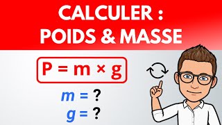 Calculer  POIDS et MASSE  Formules et unités  PhysiqueChimie collège lycée [upl. by Jerad]