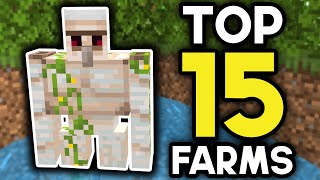 TOP 15 Farms for Minecraft Bedrock 121 2024 [upl. by Marjory696]