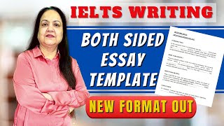 IELTS Writing  Bothsided Essay Template  New template out  Very Important video [upl. by Amsaj]