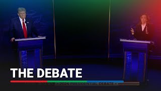 Trump Harris spar on economy abortion in fiery presidential debate  ABSCBN News [upl. by Curcio]