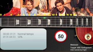 Toygar isikli Korkuyorum Gitar tutorial  nasil calinir Medcezir [upl. by Solraced]