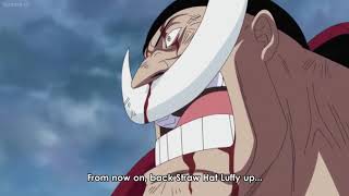 Whitebeard pirates backing up luffy in marineford ONE PIECESUB [upl. by Norehc]