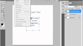 Photoshop CS5 Tutorial Selecting Text Adobe Training Lesson 113 [upl. by Ribak]