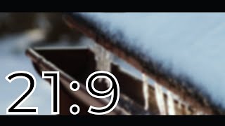 219 Ultrawide Ambient Background 2  Icicle melting ASMR 🧊 Snow [upl. by Dlareg]