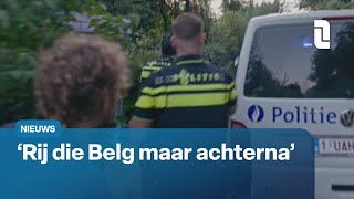 Politieachtervolging de grens over in Bureau Maastricht  L1 Nieuws [upl. by Ahsinnod]