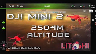 DJI Mini 2  2504m altitude using Litchi app [upl. by Calesta]