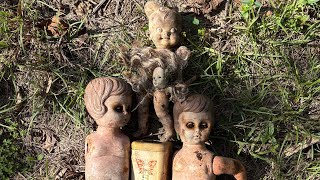 CREEPY DOLL MAKEOVER countrydiggers dumpdigging treasurehunting [upl. by Delwin574]