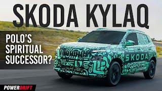 Skoda Kylaq First Look Revealed Skodas New Compact SUV  PowerDrift [upl. by Eelahc645]