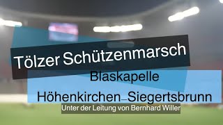 Tölzer Schützenmarsch  Gedenkfeier für Franz Beckenbauer  Blaskapelle HöhenkirchenSiegertsbrunn [upl. by Ained]