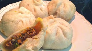 包子 牛肉包子 包子店老板教授秘诀！ Baozi Beef and carrot😍 Steamed Bun [upl. by Avan]