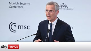 NATO Secretary General and European leaders discuss security at Munich conference [upl. by Alford20]