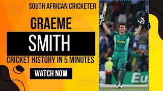 Graeme Smith south African international Cricketer about international career in ODIT20and test [upl. by Jaynes844]