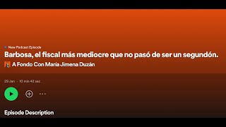 BARBOSA EL FISCAL MÁS MEDIOCRE QUE NO PASÓ DE SER UN SEGUNDÓN [upl. by Carilla]