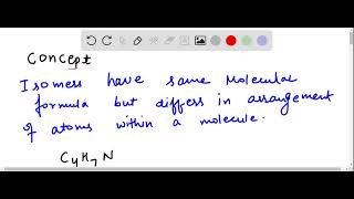 Draw two isomeric nitriles with the formula C4H7N [upl. by Elahcim]