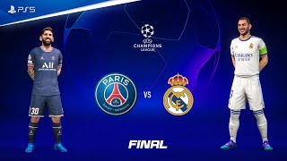 FIFA 22  PSG vs Real Madrid  UEFA Champions League Final  PS5™ 4K60 [upl. by Redwine]