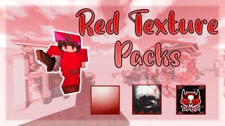 Red PvP Texture Packs for Bedwars  Solo Bedwars Commentary [upl. by Aitnyc]