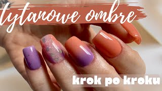 Jak wykonać ombre na tytanie Manicure Tytanowy  Marisa z Pazurem [upl. by Oiramel]