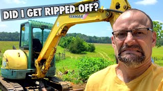 Buying and Fixing My First Excavator Yanmar VIO50 [upl. by Ennove117]