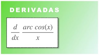 ✅ 15 derivada de arcosx  x ‼️derivada del arcocoseno derivadas derivative [upl. by Ettegdirb623]