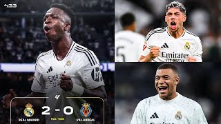 VINICIUS BOMBAZO  REAL MADRID 20 VILLARREAL  VALVERDE GOLAZO amp MVP  POLÉMIQUE MBAPPE EN FRANCE [upl. by Hodgson]