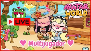 ¡MULTIJUGADOR ¡Juega CONMIGO en AVATAR WORLD 4 [upl. by Tarsus]