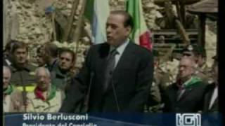 Berlusconi ad Onna 25409 [upl. by Atimed]