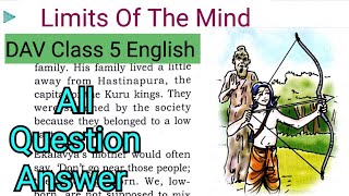 Limits Of The Mind DAV Class 5 English Reader Unit 3 Question AnswerArpita Kaushik 31 [upl. by Nekal970]