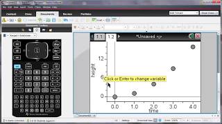 Creare inserire e analizzare i dati con la calcolatrice grafica TINspire™ CX [upl. by Enirhtac]