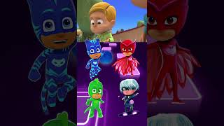 PJ Masks  Owlette 🆚 Night Ninja 🆚 Gekko 🆚 Dragon Girl X Dance Song Tiles Hop EDM Rush shorts [upl. by Liamsi]