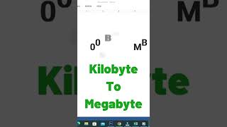 Convert kB to MB  Tech [upl. by Amye]