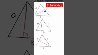 wysokość trójkąta maths Madematyka matura egzaminósmoklasisty [upl. by Publea]