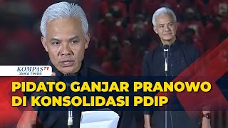 FULL Pidato Ganjar Pranowo di Konsolidasi PDIP di Stadion Jatidiri Semarang Jawa Tengah [upl. by Dyal]