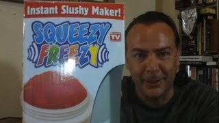 Squeezy Freezy Review  Homeade Slushy Maker [upl. by Ayotyal68]