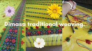 Dimasa Traditional Weaving Beautiful Dimasa rikhu  Handmade cloth New Dimasa Song  Lord Shiva [upl. by Magnusson]