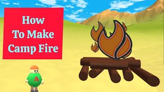 How to Make CAMP FIRE in Draw Bricks Game Lego idea [upl. by Landers506]