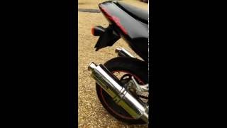 Honda VTR 1000 Firestorm HAWK exhaust best twin sound [upl. by Alletniuq578]