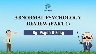 Abnormal Psychology Quiz with Explanations Part 1  Psych It Easy [upl. by Ravel834]