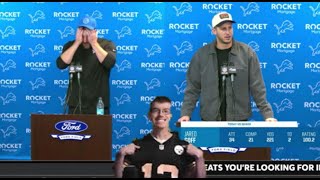 Jared Goff Postgame PRESS CONFERENCE vs Texans quotI DIDNT PLAY BADquot [upl. by Hovey446]