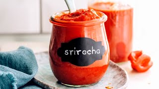 How to Make Sriracha Sauce 15 Minutes  Minimalist Baker Recipes [upl. by Eissel]