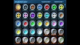 Every Painted Wheel in Rocket League [upl. by Anitnamaid]