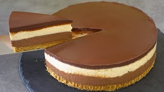 No Bake Peanut Butter Chocolate Cheesecake [upl. by Masterson]