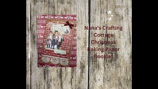 CRAFT WITH ME  LETS MAKE A CHRISTMAS BOOKLET OUT OF BAKING PAPER [upl. by Plunkett]