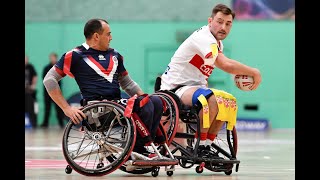 Highlights  England v France Wheelchair [upl. by Terrena]