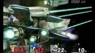 Super Smash Bros Brawl – Link vs Sonic vs Wolf vs Captain Falcon [upl. by Fakieh]